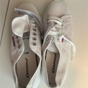 Superga white canvas 39.5